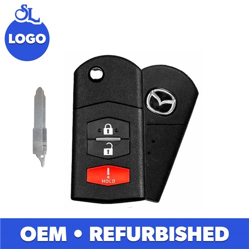 MAZDA 3-BTN L,U,P FLIP KEY - FCC: BGBX1T478SKE125-01