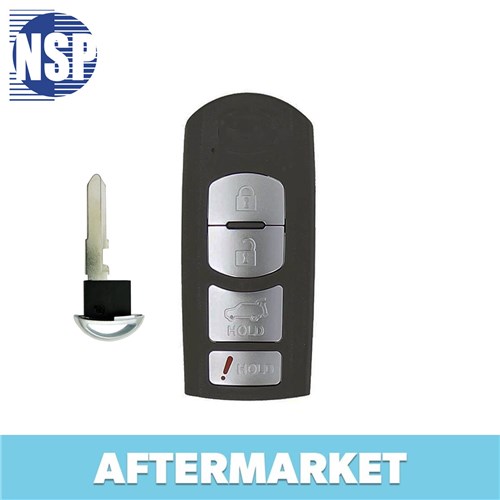 NSP MAZDA 4-BTN L,U,P,H SMART KEY - FCC: WAZX1T763SKE11A04