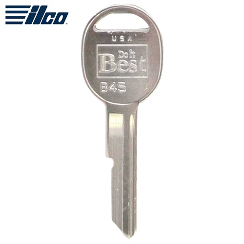 Ilco GM B45 Metal Head Key Blank (Pack/10)