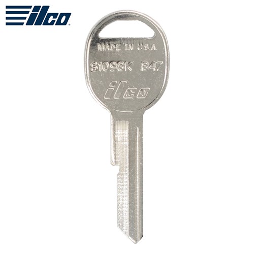 Ilco GM B47 Metal Head Key Blank (Pack/10)