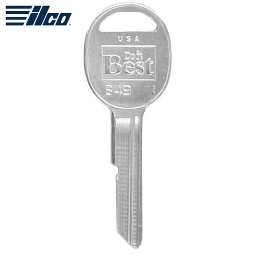 Ilco GM B49 Metal Head Key Blank (Pack/10)