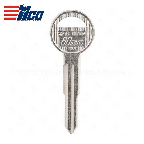 Ilco Honda X215 / HD104 Motorcycle Key Blanks (Pack/10)