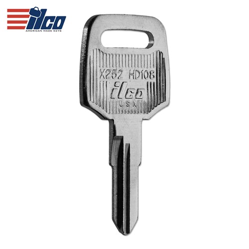 Ilco Honda X252 / HD108 / HON64R Motorcycle Key Blanks (Pack/10)