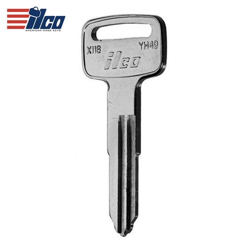 Ilco Yamaha X118 / YH49 Motorcycle Key Blanks (Pack/10)