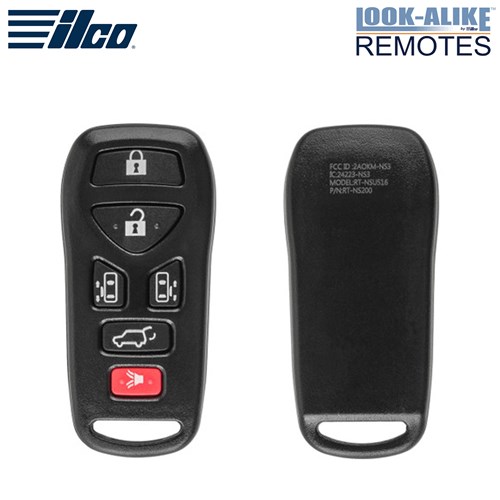 ILCO NISSAN 6-BTN L,U,SD,SD,H,P REMOTE - FCC: KBRASTU51 - OE: 28268-5Z200 - 315 MHZ