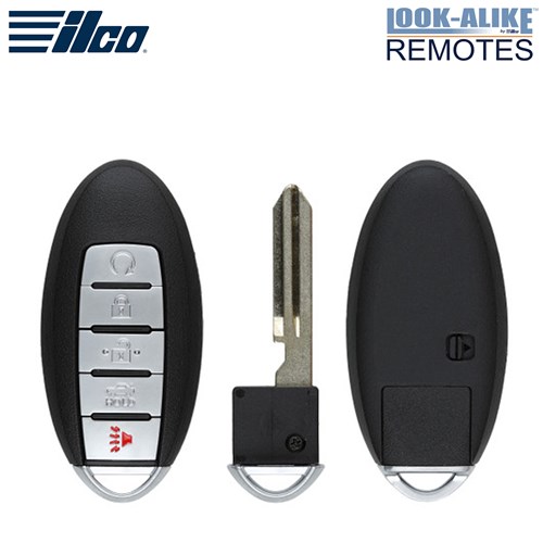 ILCO NISSAN 5-BTN L,U,P,T,RS SMART KEY - FCC: KR5S180144014 - OE: 285E3-3TP5A, 285E3-9HP5A - 433 MHZ