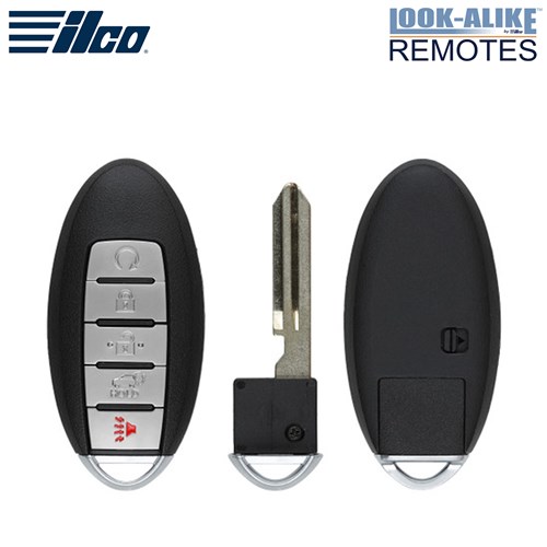 ILCO NISSAN / INFINITI 5-BTN L,U,P,H,RS SMART KEY - FCC: KR5S180144014 - OE: 285E3-5AA5A, 285E3-9NF5A - 433 MHZ