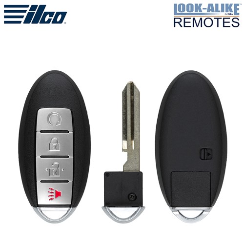 ILCO NISSAN 4-BTN L,U,P,RS SMART KEY - FCC: KR5S180144014 - OE: 285E3-5AA3D - 433 MHZ