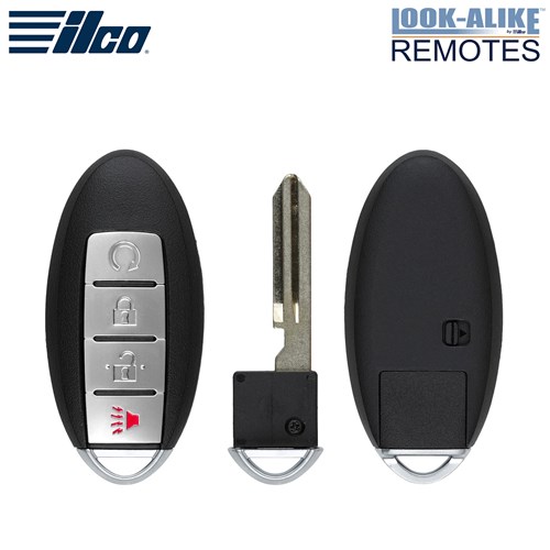 ILCO NISSAN 4-BTN L,U,P,RS SMART KEY - FCC: KR5TXN7 - OE: 285E3-9UF5A, 285E3-9UF5B - 433 MHZ