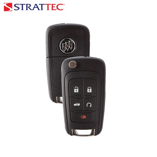 STRATTEC BUICK 5-BTN L,U,P,T,RS FLIP KEY - FCC: OHT01060512 - 315 MHZ - 5912556