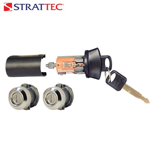 STRATTEC FORD IGNITION LOCK SET CODED WITH KEYS - 7012802