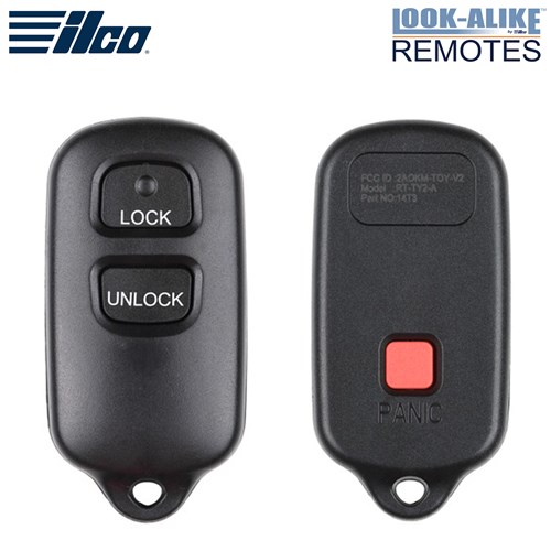 ILCO TOYOTA 3-BTN L,U,P REMOTE - FCC: GQ43VT14T - OE: 89742-06010