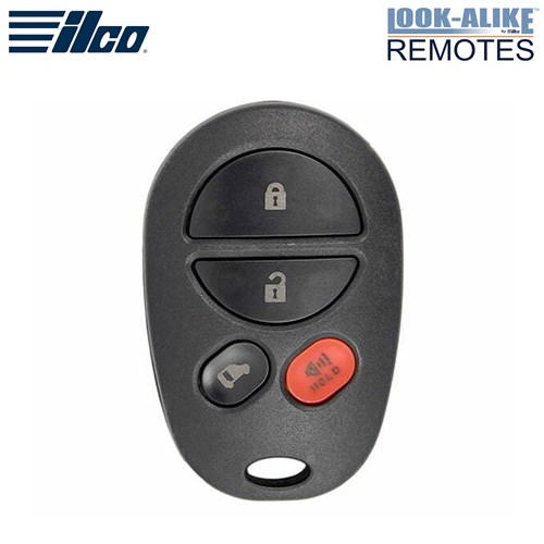 ILCO TOYOTA 4-BTN L,U,P,SD REMOTE - FCC: GQ43VT20T - OE: 89742-AE020