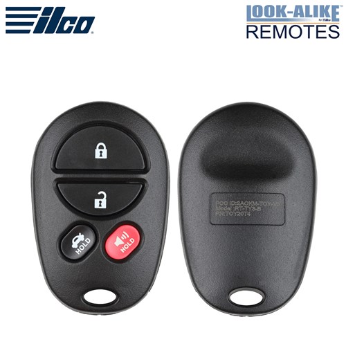 ILCO TOYOTA 4-BTN L,U,P,T REMOTE - FCC: GQ43VT20T - OE: 89742-AA040