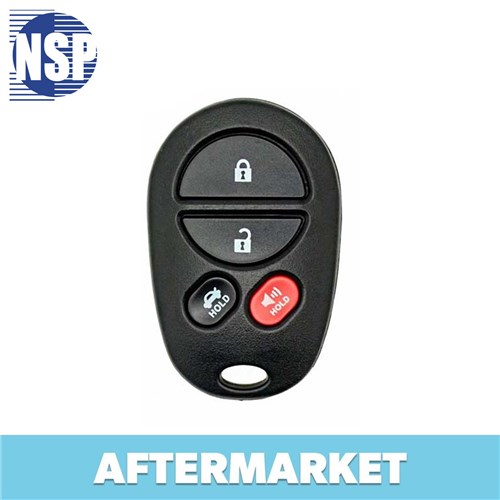 NSP TOYOTA 4-BTN L,U,P,T REMOTE - FCC: GQ43VT20T - OE: 89742-AA040