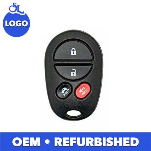 TOYOTA 4-BTN L,U,P,T REMOTE - FCC: GQ43VT20T - OE:89742-AA040