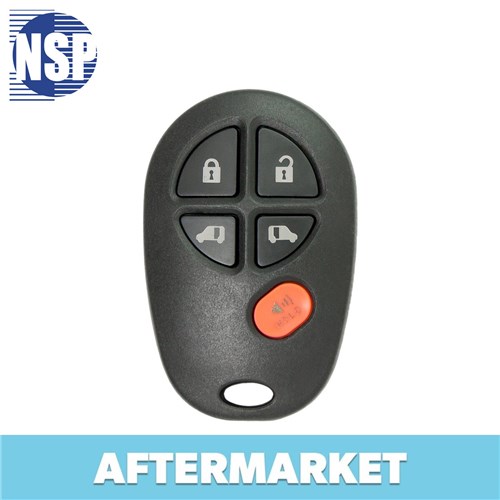 NSP TOYOTA 5-BTN L,U,P,SD,SD REMOTE - FCC: GQ43VT20T - OE: 89742-AE030