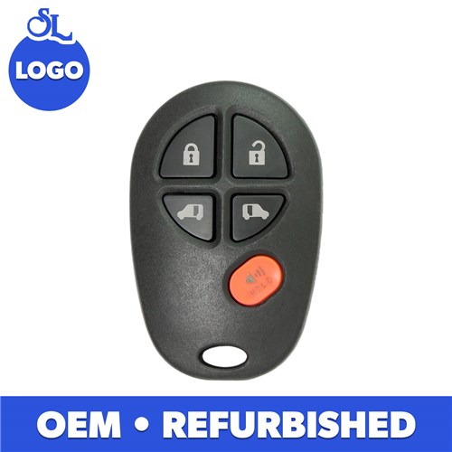 TOYOTA 5-BTN L,U,P,SD,SD REMOTE - FCC: GQ43VT20T - OE:89742-AE030