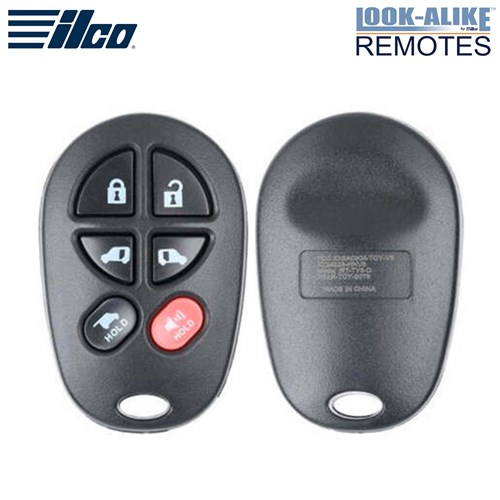 ILCO TOYOTA 6-BTN L,U,P,SD,SD,H REMOTE - FCC: GQ43VT20T - OE: 89742-AE050