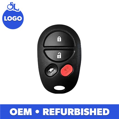 TOYOTA 4-BTN L,U,P,H (FILLED) REMOTE - FCC: GQ43VT20T - OE:89742-0C040