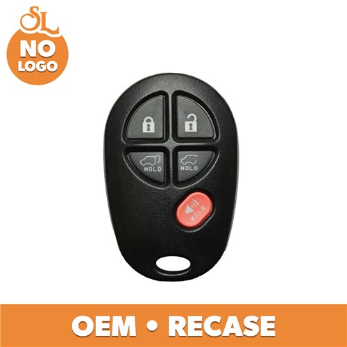 TOYOTA 5-BTN L,U,P,H,RG REMOTE - FCC: GQ43VT20T - OE:89742-0W020