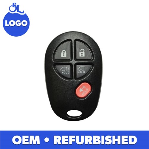 TOYOTA 5-BTN L,U,P,H,RG REMOTE - FCC: GQ43VT20T - OE:89742-0W020