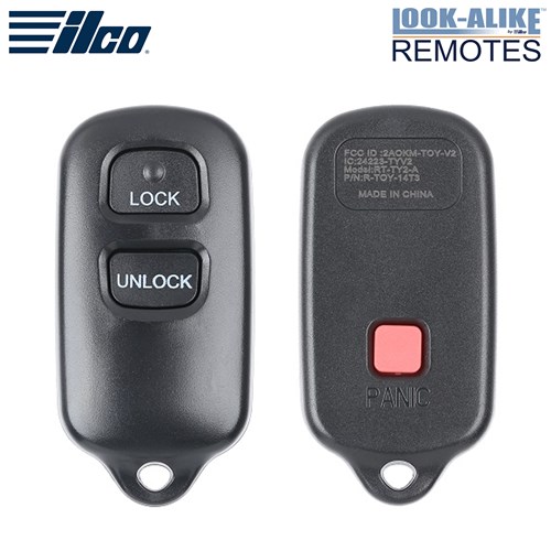 ILCO TOYOTA 3-BTN L,U,P REMOTE - FCC: BAB237131-056 - OE: 08191-00922