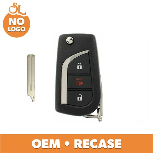 TOYOTA 3-BTN L,U,P FLIP KEY - FCC: HYQ12BFA / HYQ12BFB - OE:89070-12C20