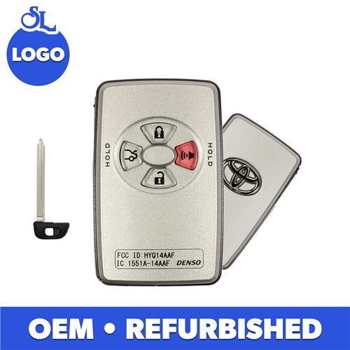 TOYOTA 4-BTN L,U,P,T SMART KEY - FCC: HYQ14AAF - OE:89904-07030