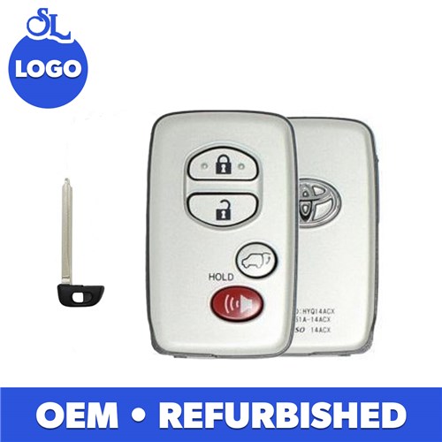 TOYOTA 4-BTN L,U,P,H SMART KEY - FCC: HYQ14ACX - OE:89904-0T020