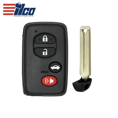 ILCO TOYOTA 4-BTN L,U,P,T SMART KEY - FCC: HYQ14AEM - OE: 89904-06131 - AEM GNE-BOARD OR AAB E-BOARD BOARD