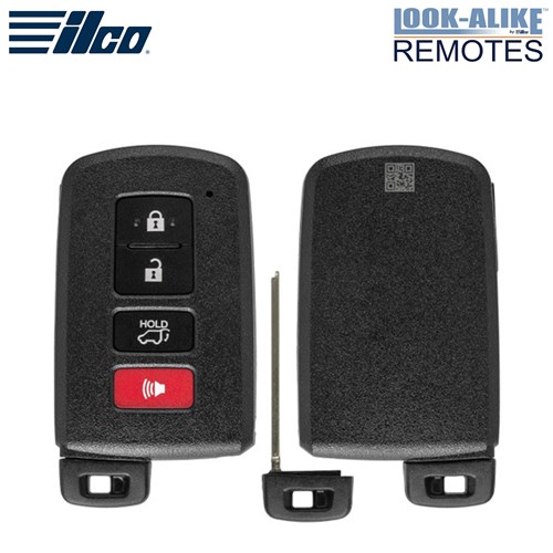 ILCO TOYOTA 4-BTN L,U,P,H SMART KEY - FCC: HYQ14FBA - OE: 89904-0R080 - G-BOARD 0020 BOARD