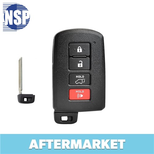 NSP TOYOTA 4-BTN L,U,P,H SMART KEY - FCC: HYQ14FBA - OE: 89904-0R080 - G-BOARD 0020 BOARD