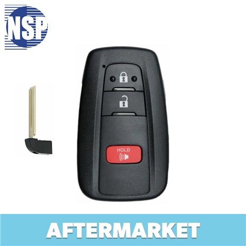 NSP TOYOTA 3-BTN L,U,P SMART KEY - FCC: MOZBR1ET - OE: 89904-F4020 - BOARD 0010 BOARD