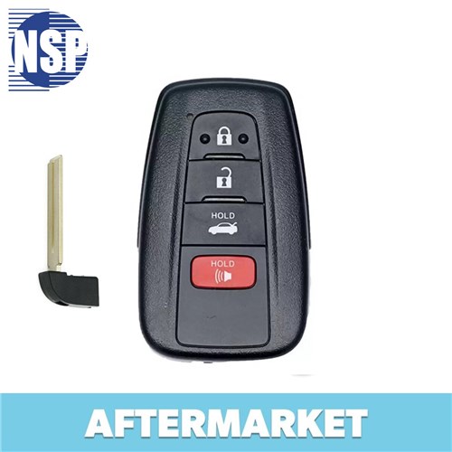 NSP TOYOTA 4-BTN L,U,P,T SMART KEY - FCC: HYQ14FBC, HYQ14FLA - OE: 89904-33550 - BOARD 0351 BOARD