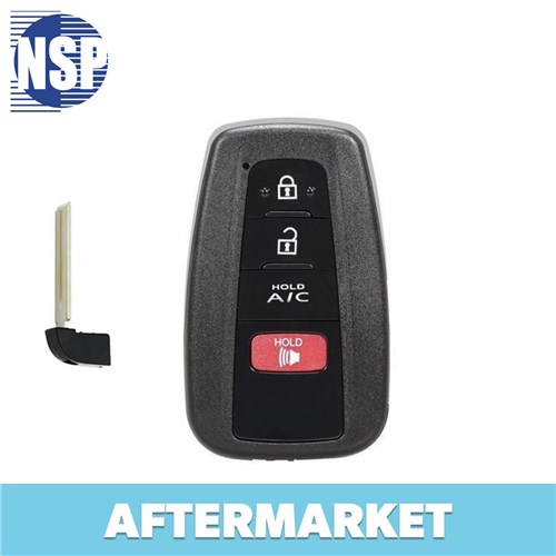 NSP TOYOTA 4-BTN L,U,P,AC SMART KEY - FCC: HYQ14FBE - OE: 89904-47460 - BOARD 0410 BOARD