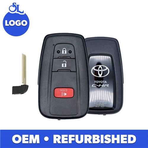 TOYOTA 3-BTN L,U,P SMART KEY - FCC: MOZBR1ET - OE: 89904-10050, 89904-10051 - BOARD 0010