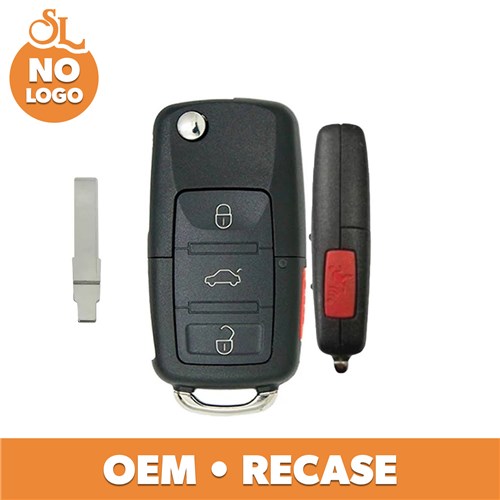 VOLKSWAGEN 4-BTN L,U,P,T FLIP KEY - FCC: 1J0-959-753-F OR T